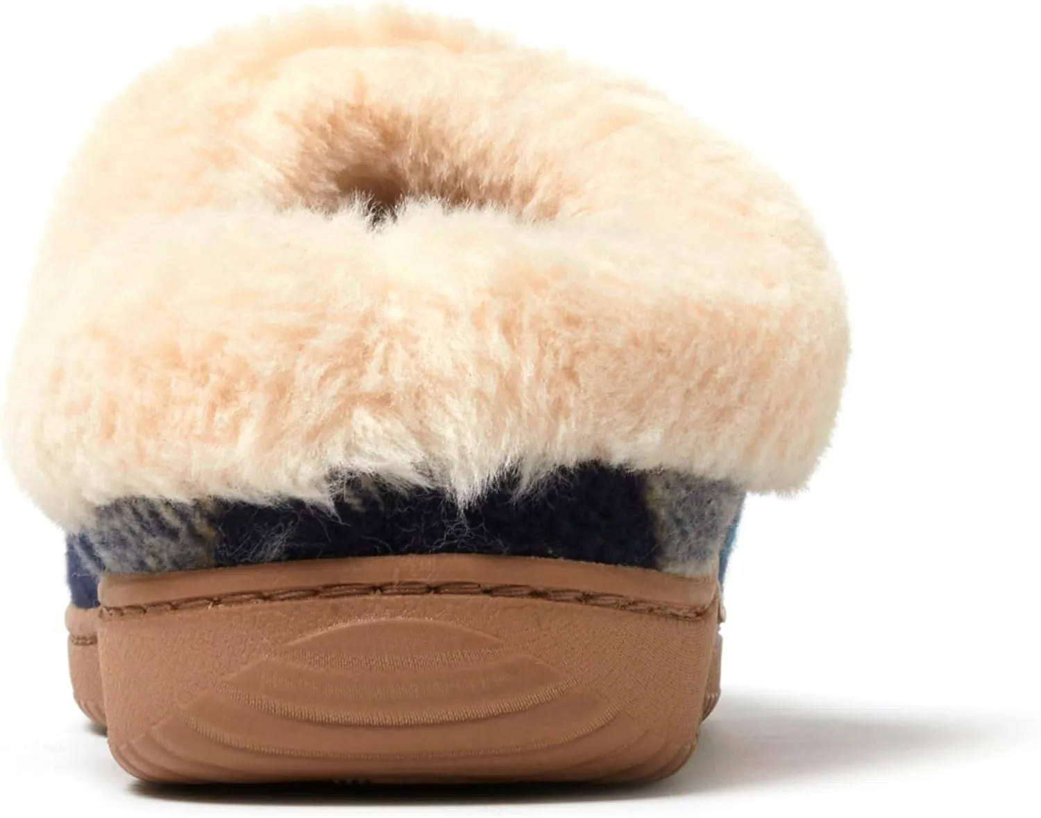 Dearfoams Women's Atley Indoor/Outdoor Fuzzy Memory Foam Clog Slipper