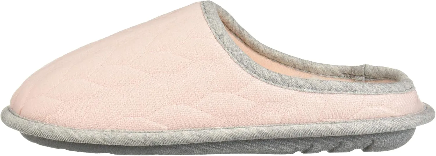 Dearfoams Women's Cable Quilt Bound Clog Slipper
