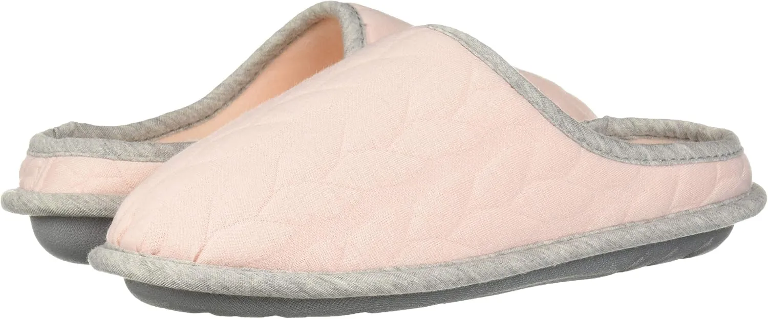 Dearfoams Women's Cable Quilt Bound Clog Slipper