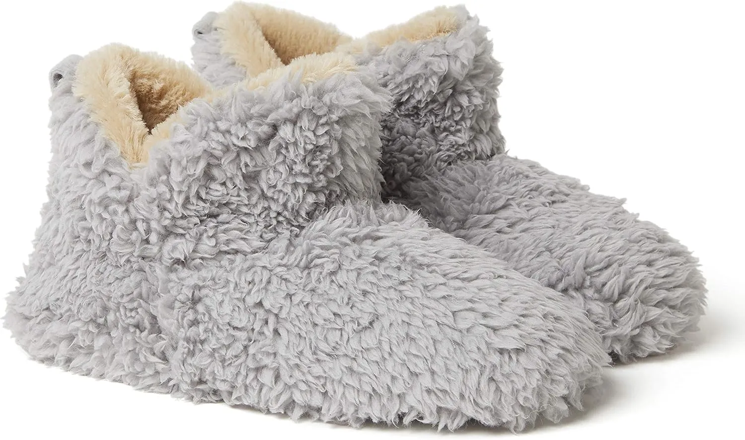 Dearfoams Women's Chelsea Faux Fuzzy Sherpa Indoor House Bootie Slipper