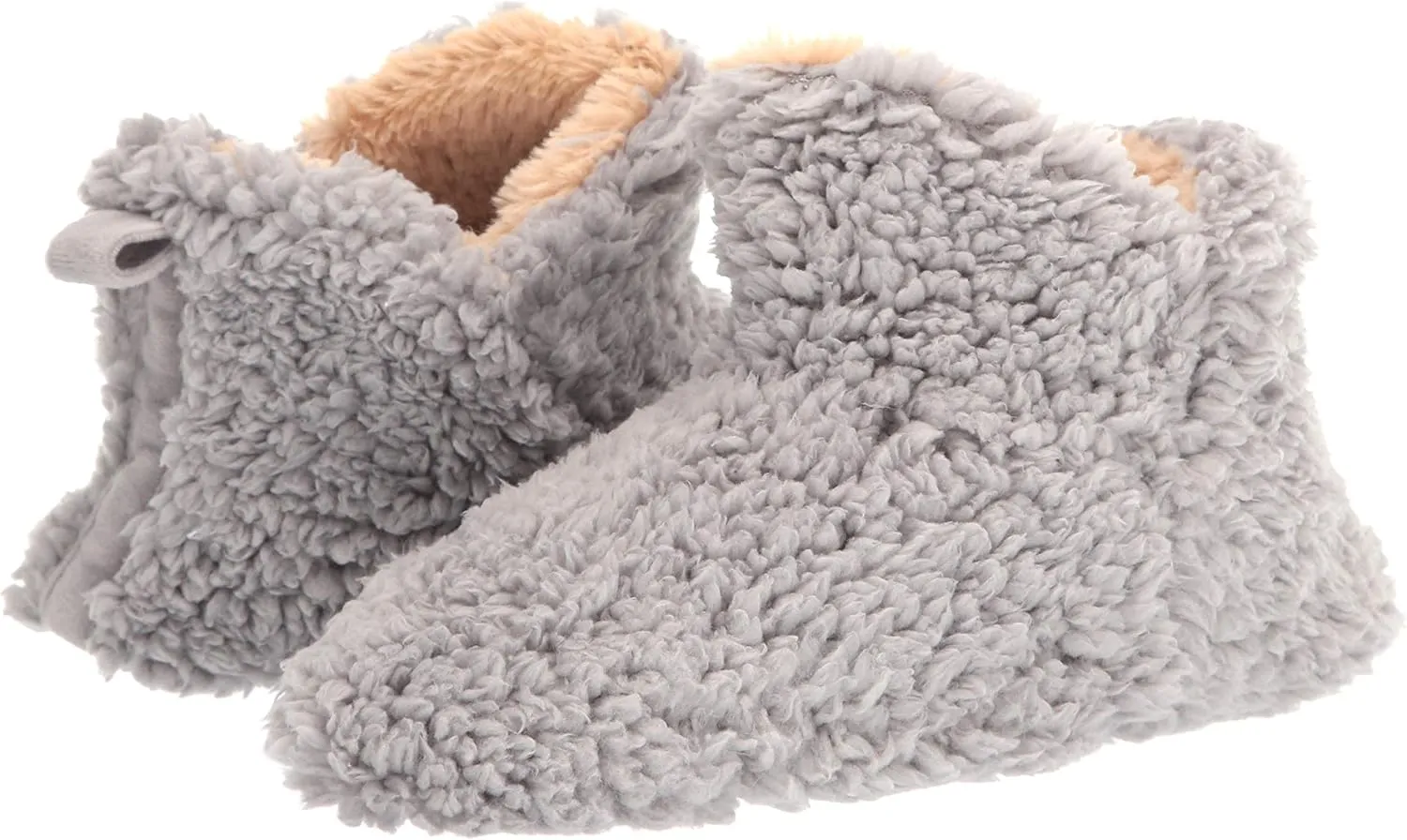 Dearfoams Women's Chelsea Faux Fuzzy Sherpa Indoor House Bootie Slipper