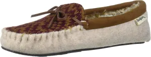 Dearfoams Women's Felted Microwool and Fairisle Knit Moccasin Slipper