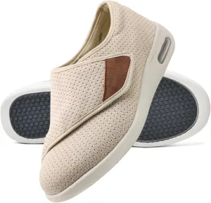 Diabetic Shoes for Men Extra Wide Width Mesh Breathable Knit Walking Shoes for Diabetics Pain Relief with 3 Pairs Insoles Replacement for Elderly Swollen Feet