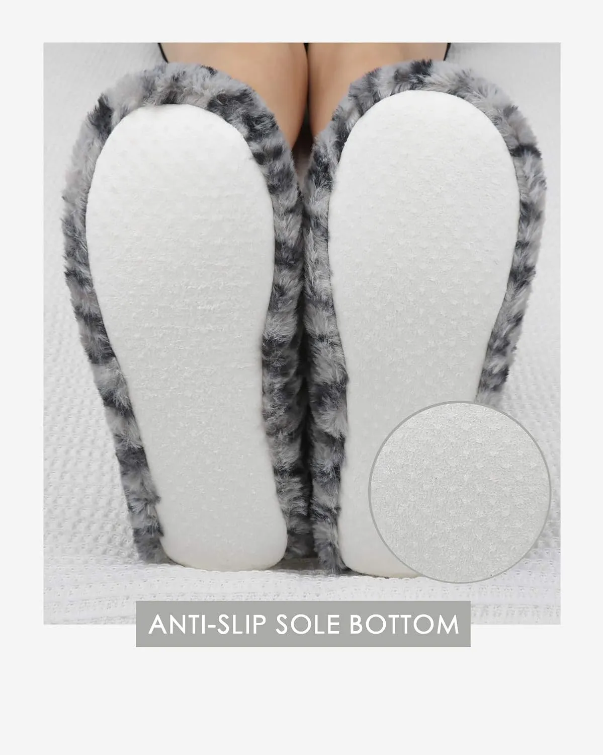 DICUIRD Slipper Socks with Grippers for Women,Winter Cozy&Comfy Boot Slippers for Women