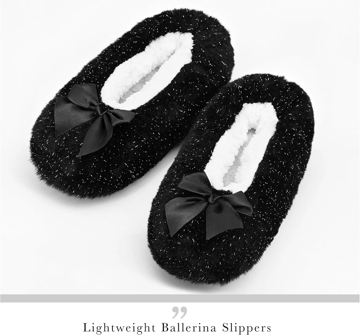DICUIRD Womens Cozy&Warm Soft Sole Slipper Socks with Grippers-Fuzzy Fleece Lined House Slippers with Non-skid Bottoms
