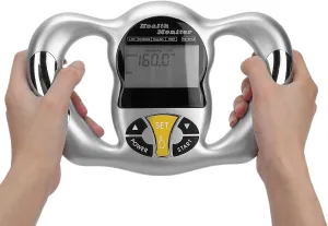 Digital Body Fat Analyzer, Electronic BMI Handheld Body Fat Monitor with LCD Display, Multifunctional Portable Body Fat Measurement Device for Weight Loss, Fitness Monitoring, Personal Health