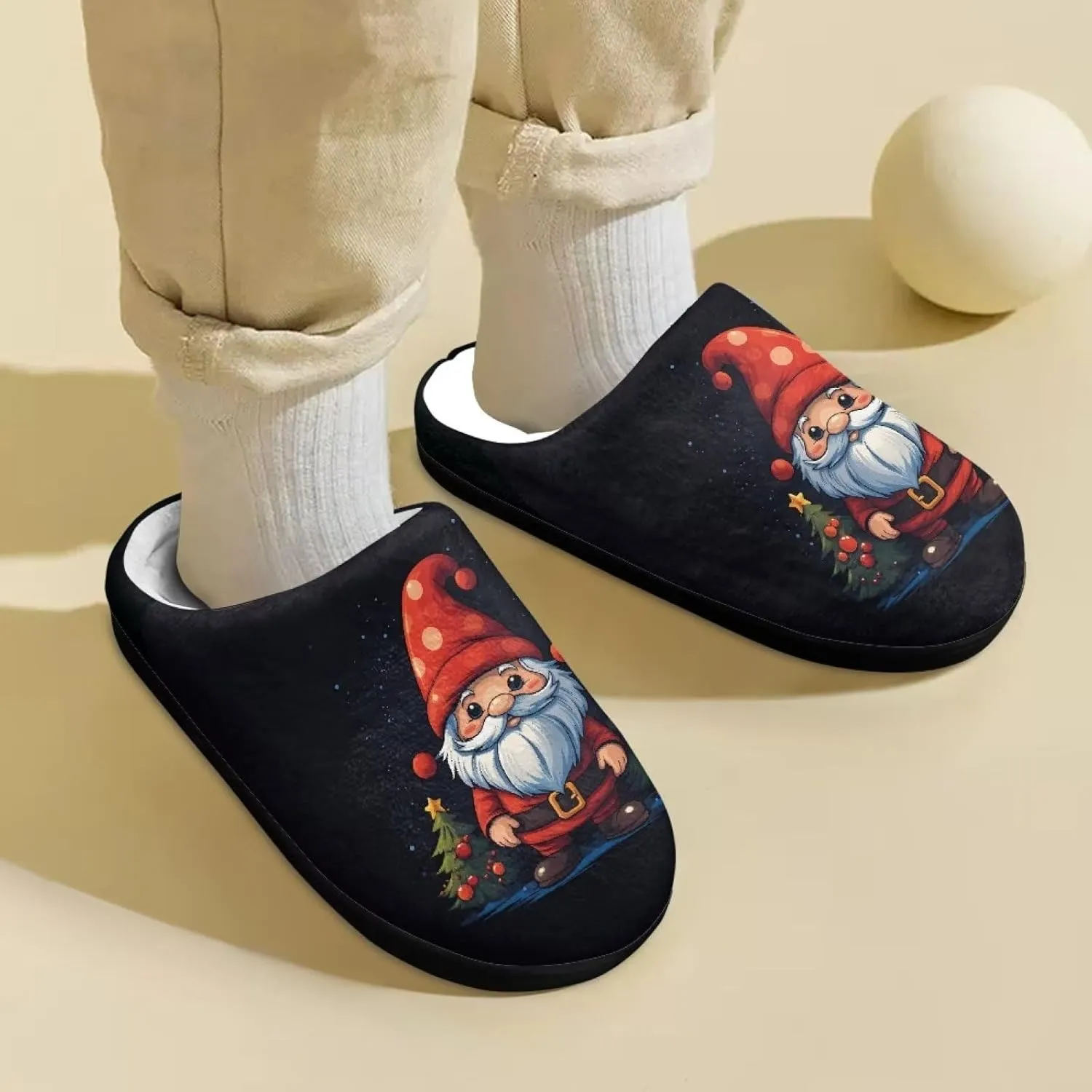 DISNIMO Boys Girls Cozy-House Bedroom Slippers Warm Plush Winter Cotton Slipper Kids Indoor Non-Slip Shoes 9-14.5