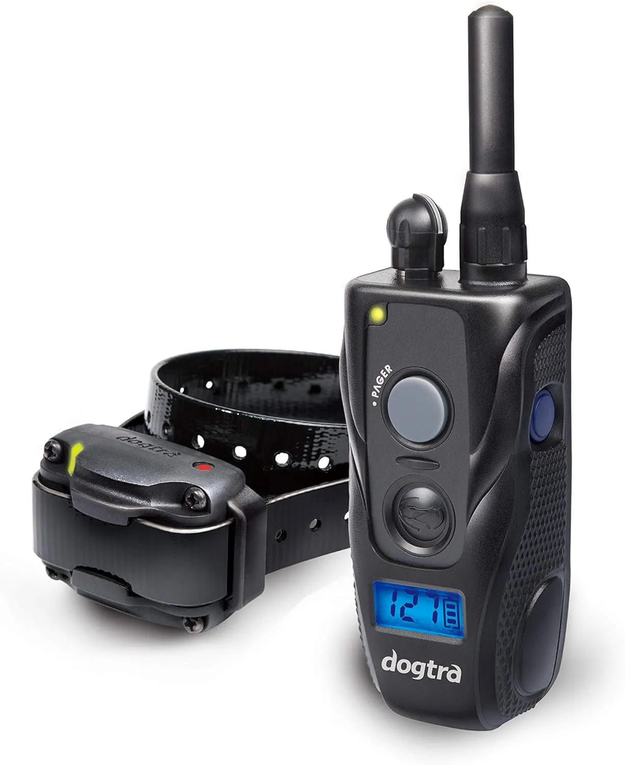 Dogtra 280C Remote Training E-Collar - 1/2 Mile Range - 127 Static Stimulation Levels, Vibration, LCD Screen, Rechargeable, Waterproof, Electric Dog Collar for Obedience Training of Small, Medium Dogs