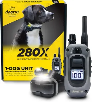 Dogtra 280X 1/2-Mile Range Training 1-Dog E-Collar System with LED Locate Light