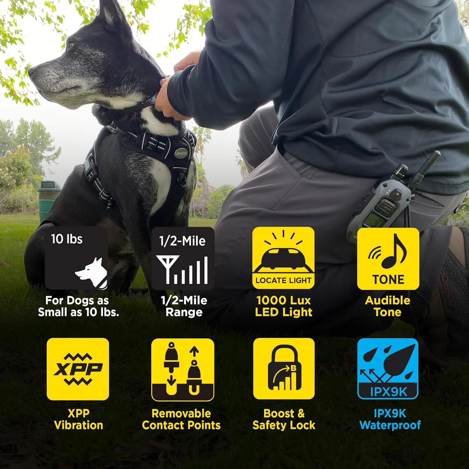 Dogtra 280X 1/2-Mile Range Training 1-Dog E-Collar System with LED Locate Light