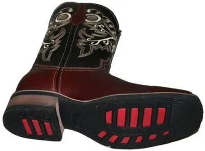 Dona Michi Men's Genuine Cowhide Leather Cowboy Western Square Toe Rodeo Boots Handcrafted