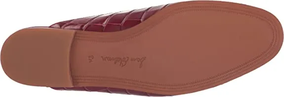 Don't wait Toe Problem-solving Wide Loafers Almond Sam Slip On Rhubarb Mules Embellished Linnie Edelman