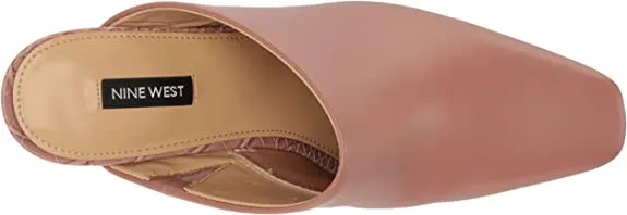 Door-to-door delivery Block New Light Pumps Nine Ariane Squared Heel Toe Fashion Rust Best value On West Slip