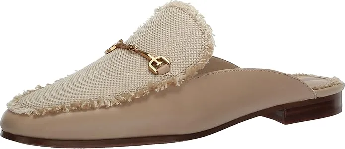 Dress On Toe Fray Sandshell Sam Easy returns Best-in-class Shoes Edelman Flat Slip Linnie Round Mules