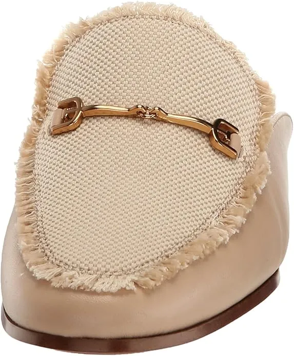 Dress On Toe Fray Sandshell Sam Easy returns Best-in-class Shoes Edelman Flat Slip Linnie Round Mules