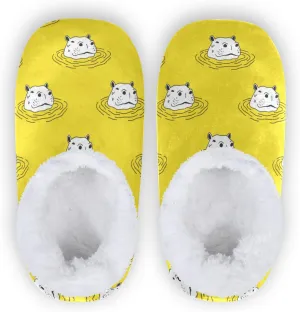 Dussdil Home Winter Slippers Spa Travel House Slipper Soft Memory Foam Slipper Non Slip for Hotel Bedroom Shoes Slippers