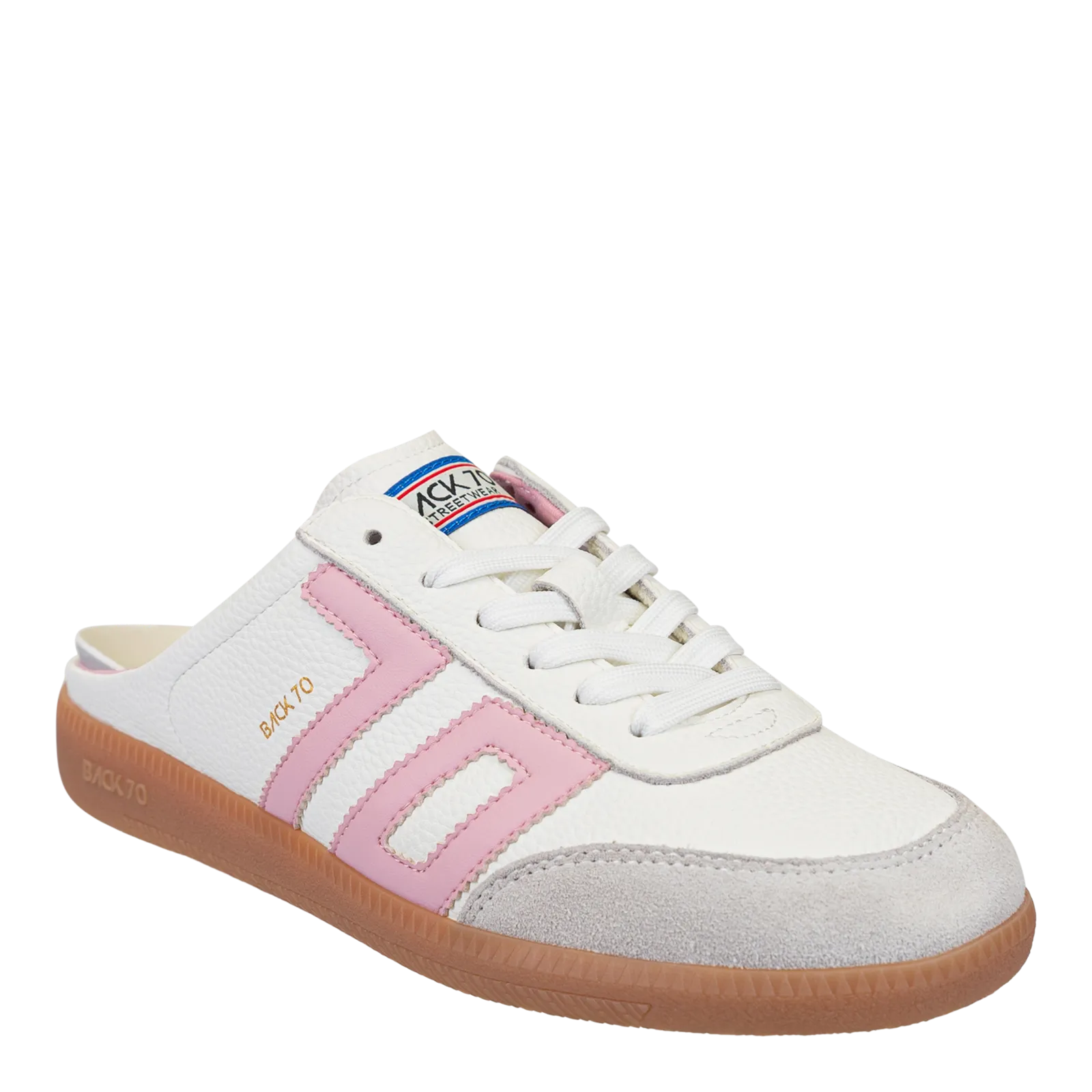 EASTER in WHITE PINK Backless Sneakers