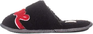 ED Ellen DeGeneres Womens Wilesly Slip On Fleece Slippers Black 6 Medium (B,M)