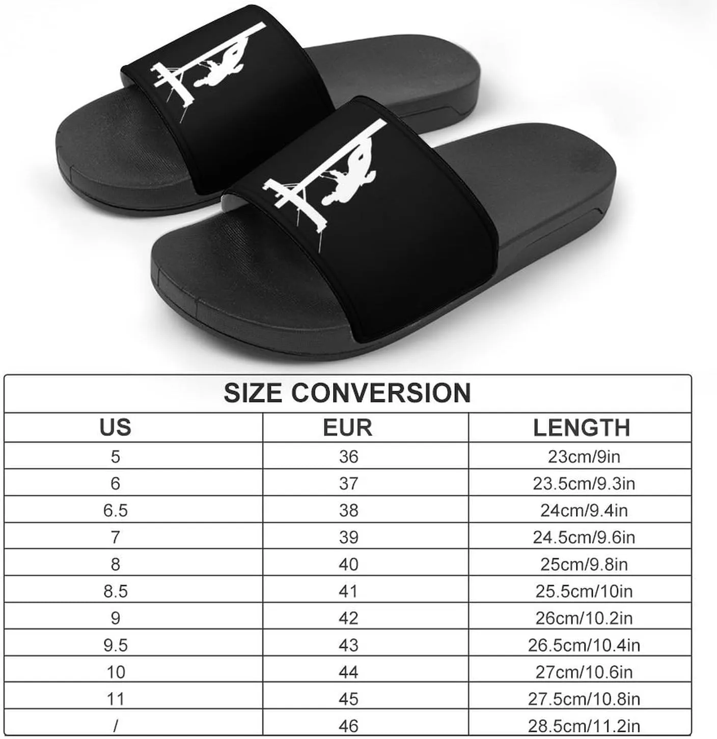 Electric Cable Lineman House Slippers for Women Men Shower Slides Bathroom Sandals