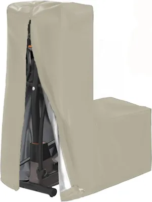 Elliptical Cover, Elliptical Cross Trainers Covers Waterproof, Home Elliptical Exercise Machine Cover for Home Outdoor Indoor, 420D Oxford Full Cover Tarpaulin(Beige,87 * 51 * 153cm)
