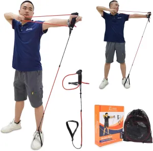 Elong Archery Bow Trainer Draw Training Aid Device Strength Stretch Band Exerciser for Recurve Bow Compound Shooting Kids Adults Beginner Experts