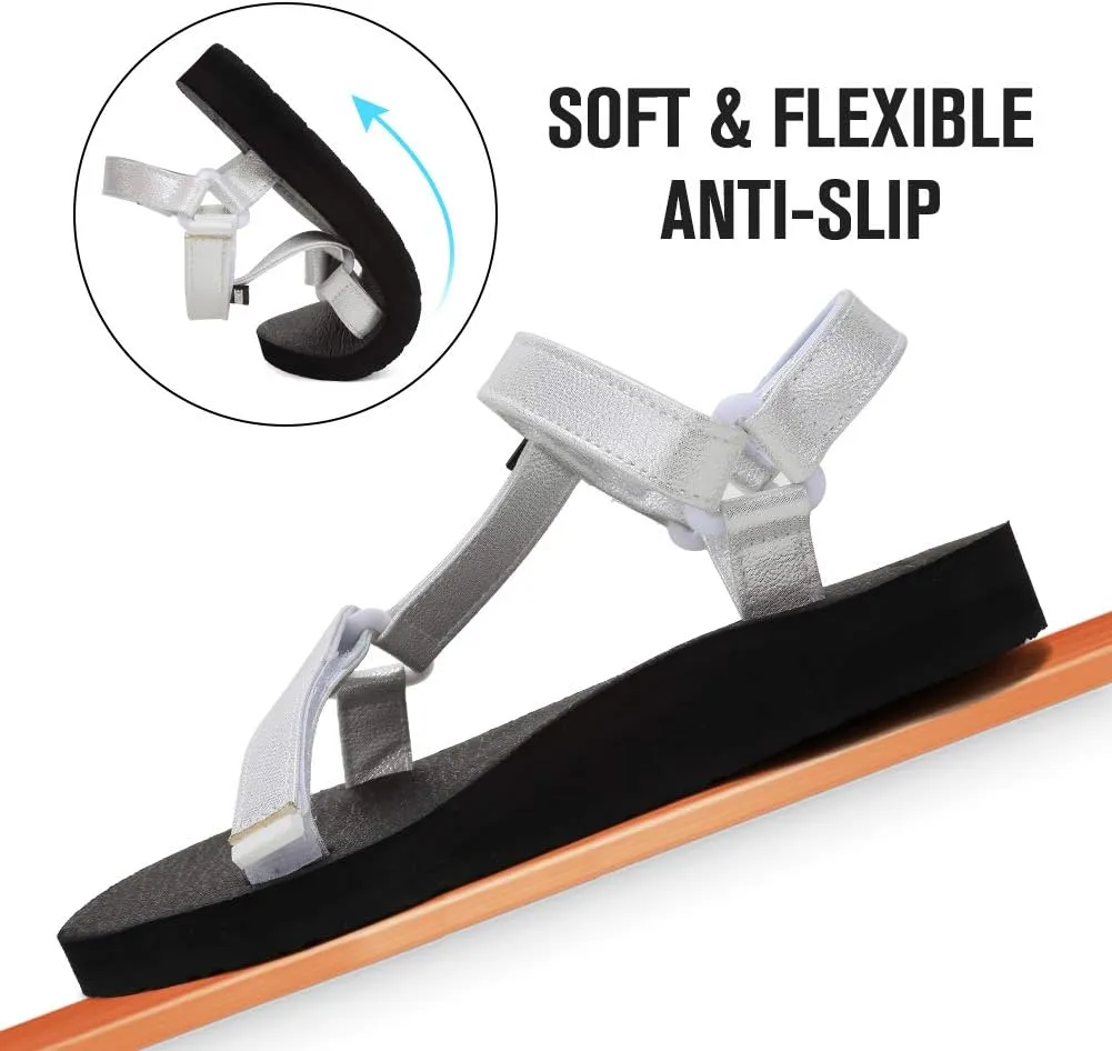 EQUICK Women’s Arch Support Athletic Sandal Yoga Mat Insole Beach Shoes Outdoor Sports and Indoor