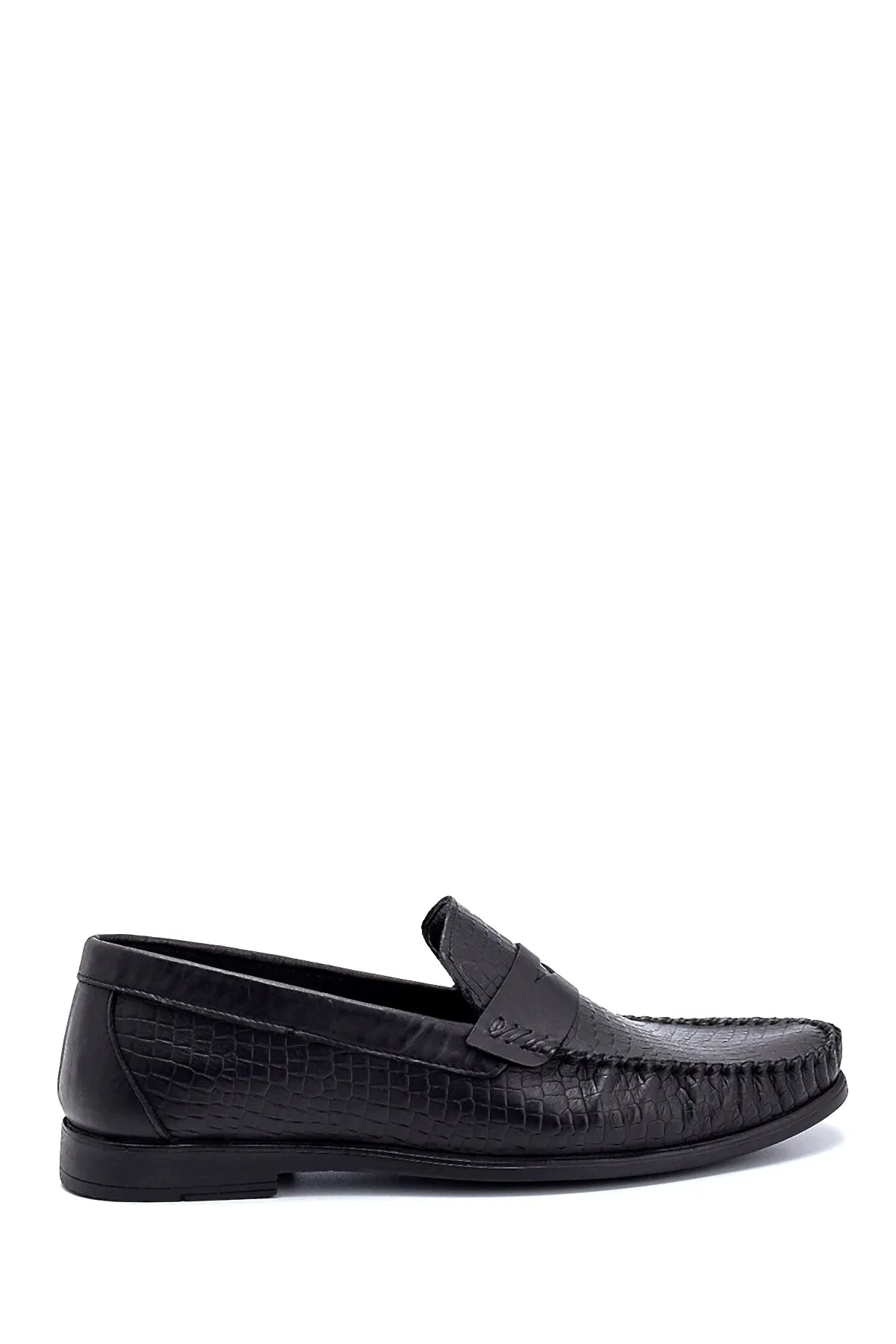 Erkek Deri Baskılı Loafer