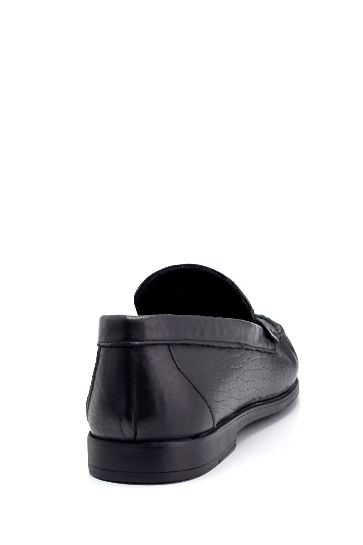 Erkek Deri Baskılı Loafer