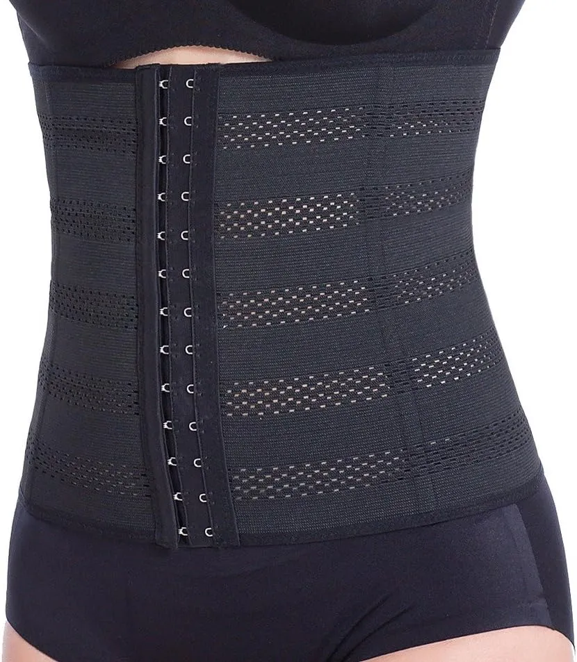 Everbellus Women's Breathable Elastic Corset Waist Trainer Cincher Belt Shapewear