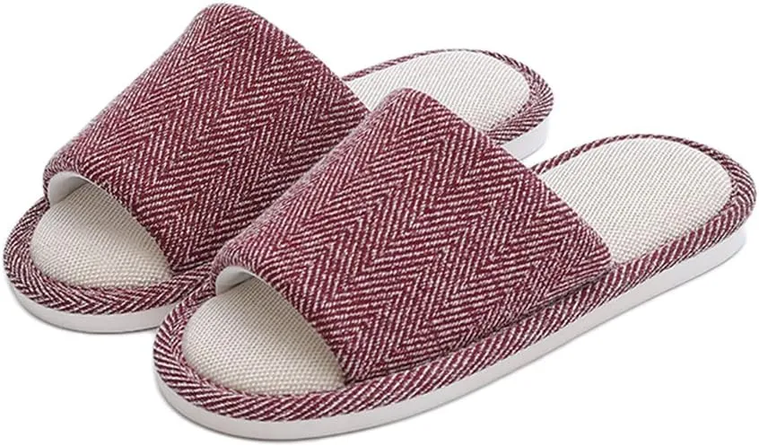 Fabric Slippers Indoor and Outdoor Slippers, Non-Slip Four Seasons Soft Bottom Slippers, Couple Slippers Men and Women Slippers