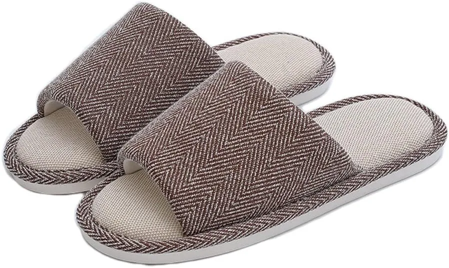 Fabric Slippers Indoor and Outdoor Slippers, Non-Slip Four Seasons Soft Bottom Slippers, Couple Slippers Men and Women Slippers