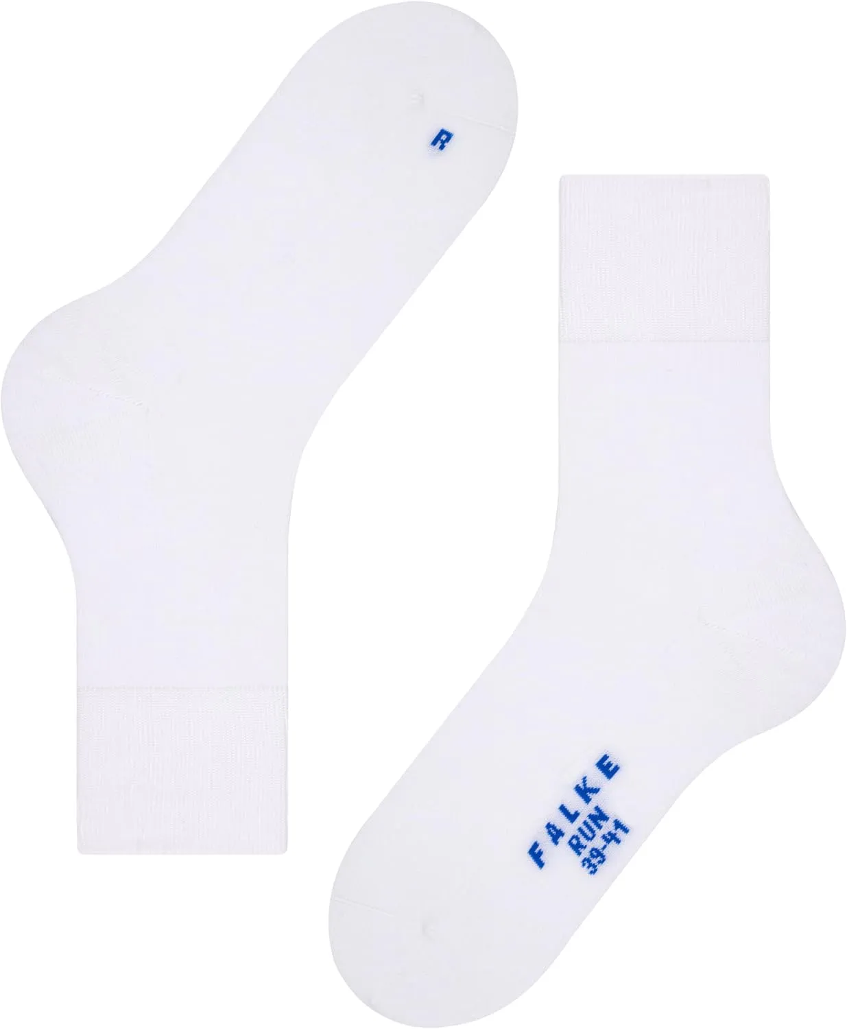 FALKE Unisex Run Cotton Socks, Blue (Navy Blue Melange 6490), 10.5-11.5