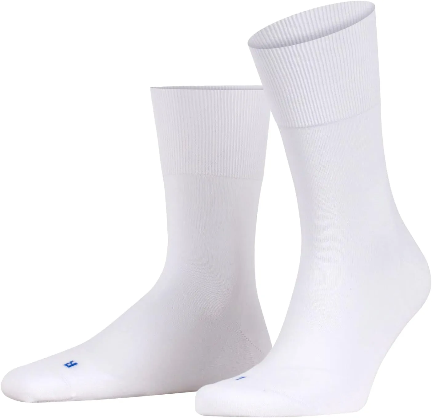 FALKE Unisex Run Cotton Socks, Blue (Navy Blue Melange 6490), 10.5-11.5