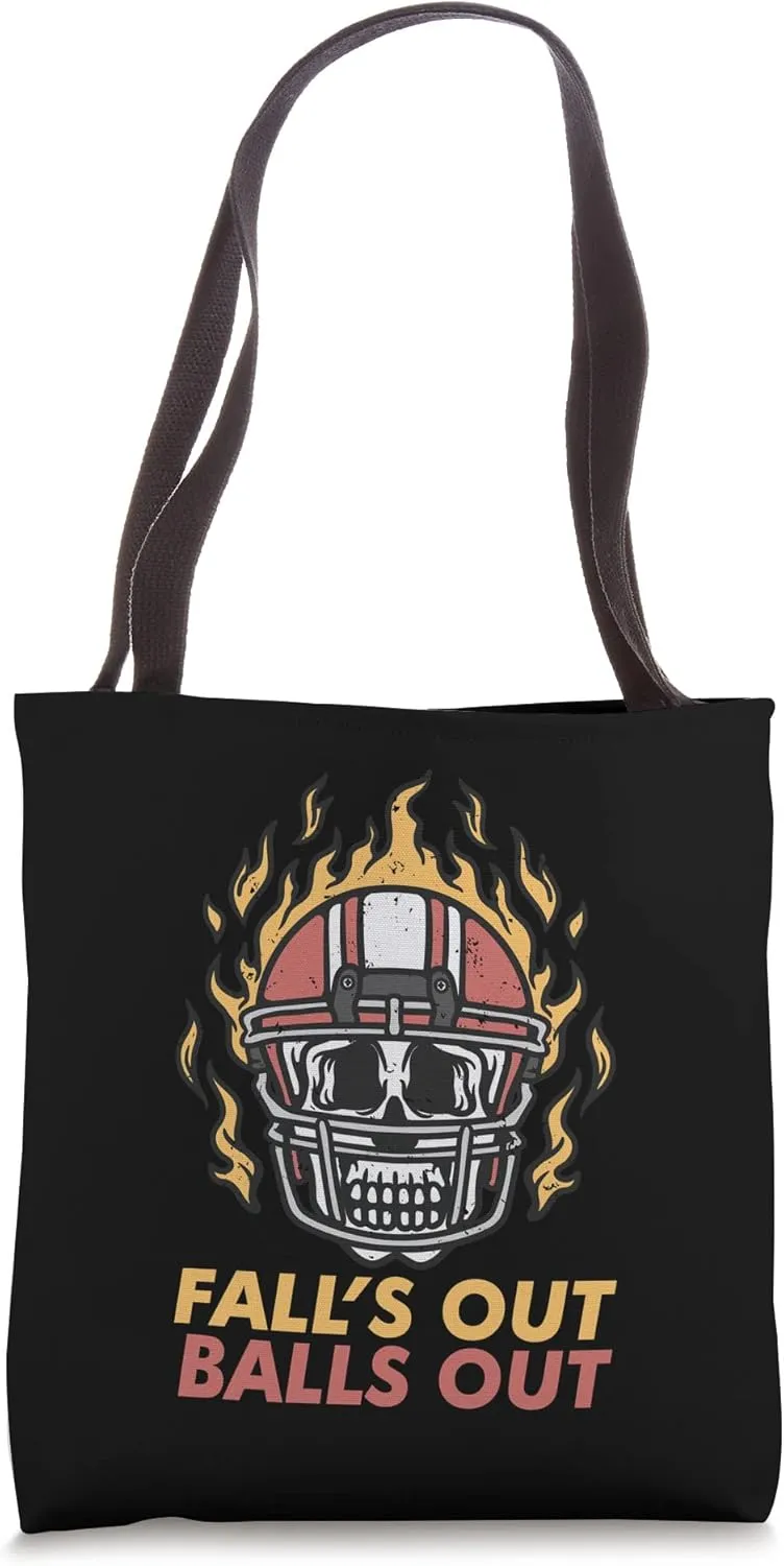 Fall's Out Ball's Out Football Tote Bag