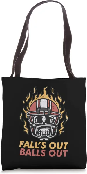 Fall's Out Ball's Out Football Tote Bag