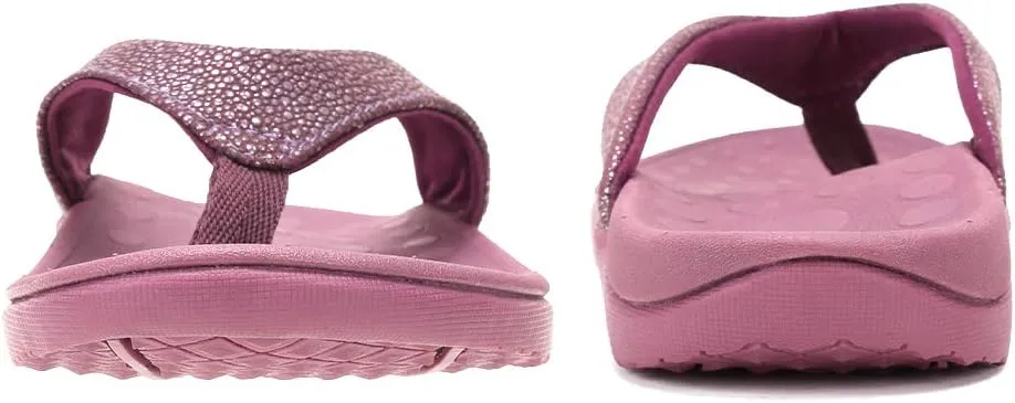 FANTURE Women Orthotic Arch Support Sandal for Comfortable Walk Thong Style Casual Flip Flops