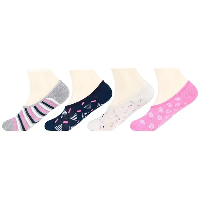 Fashion Cotton Loafer/ Footies/ No Show Socks For Women - Pack of 4