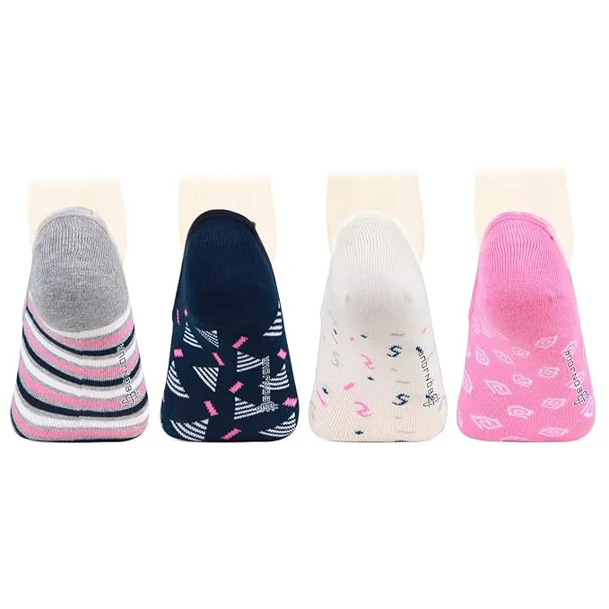 Fashion Cotton Loafer/ Footies/ No Show Socks For Women - Pack of 4