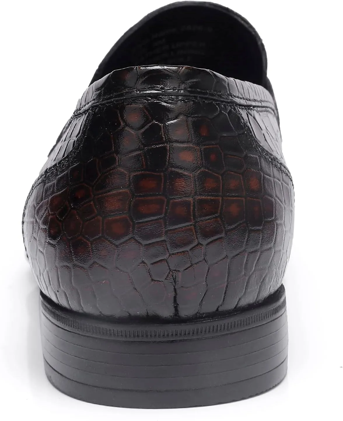 Fashion Leather Dress Shoes for Mens, Premium Formal Alligator Printed Classic Dress Loafer Shoe Business Slip On Penny Shoes for Men
