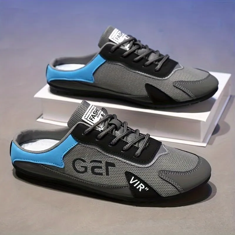 Fashionable Mens Slip On Shoes for Spring Summer, Casual Indoor & Outdoor Walking Mules Sneakers, Non-Slip Comfortable Loafers for Work/Hiker/Trekking