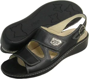 Fidelio Women's Hallux Fabia Bunion Relief Adjustable Sandal 434004 (Black))
