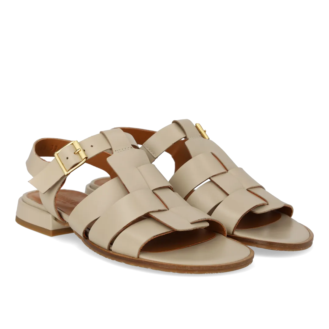 Fisherman sandal with open heel