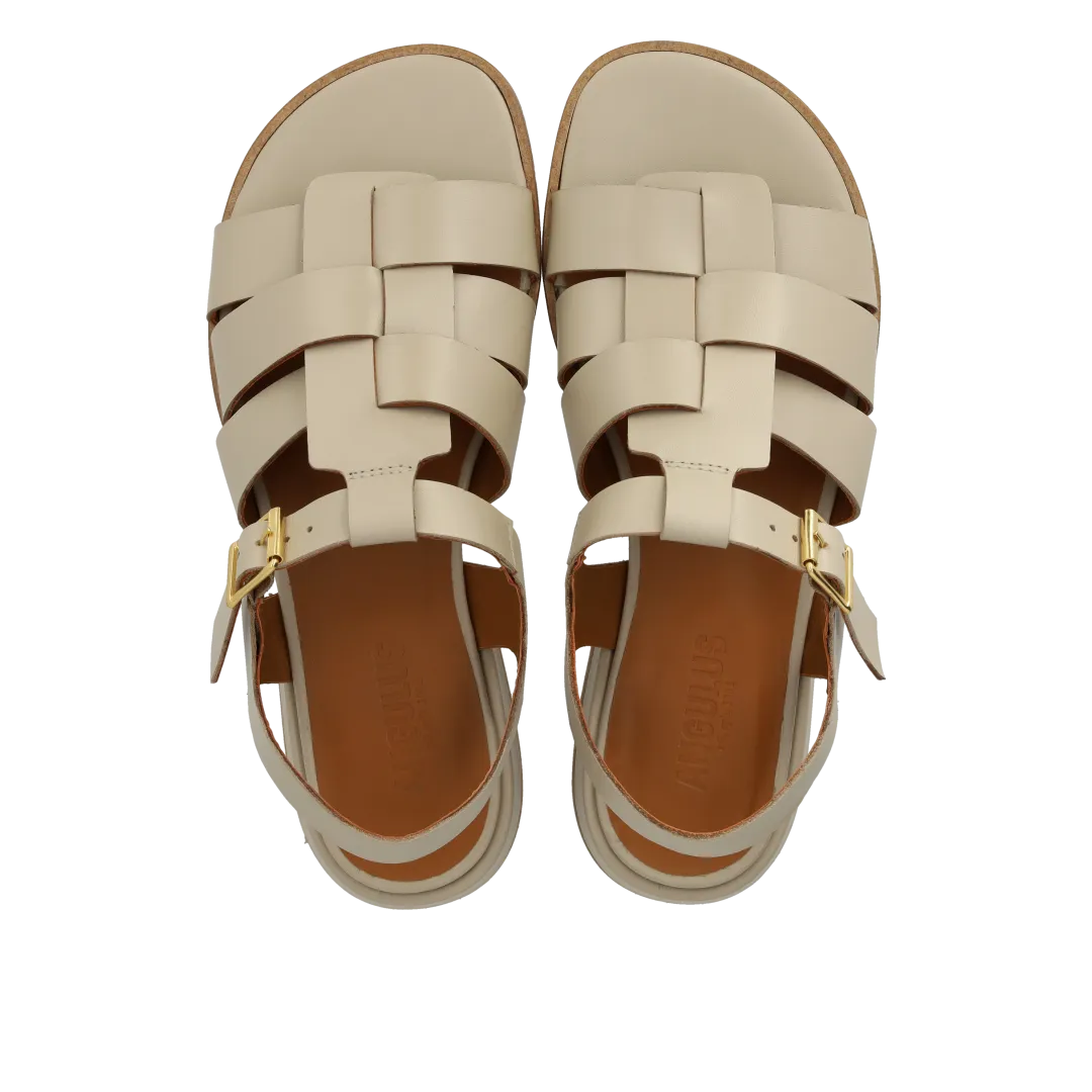 Fisherman sandal with open heel