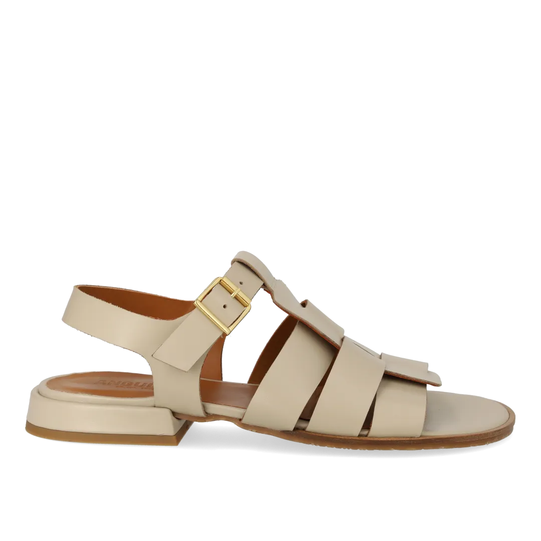Fisherman sandal with open heel