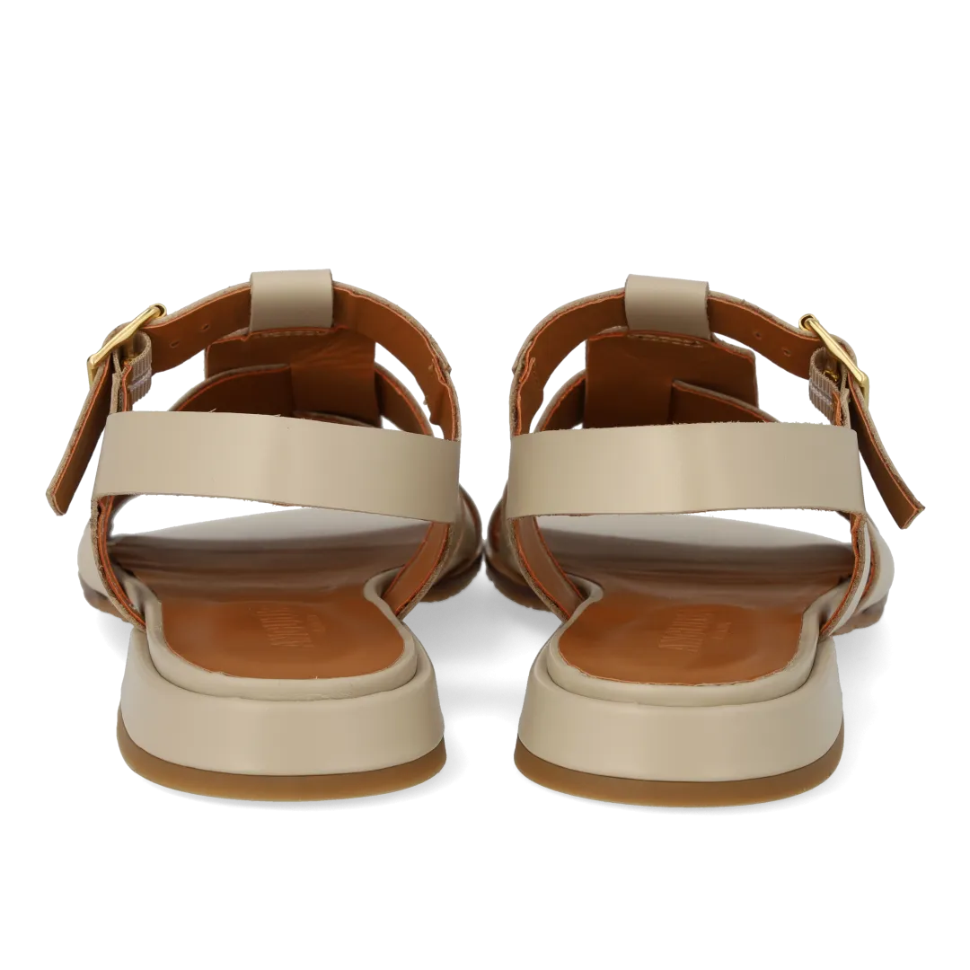 Fisherman sandal with open heel