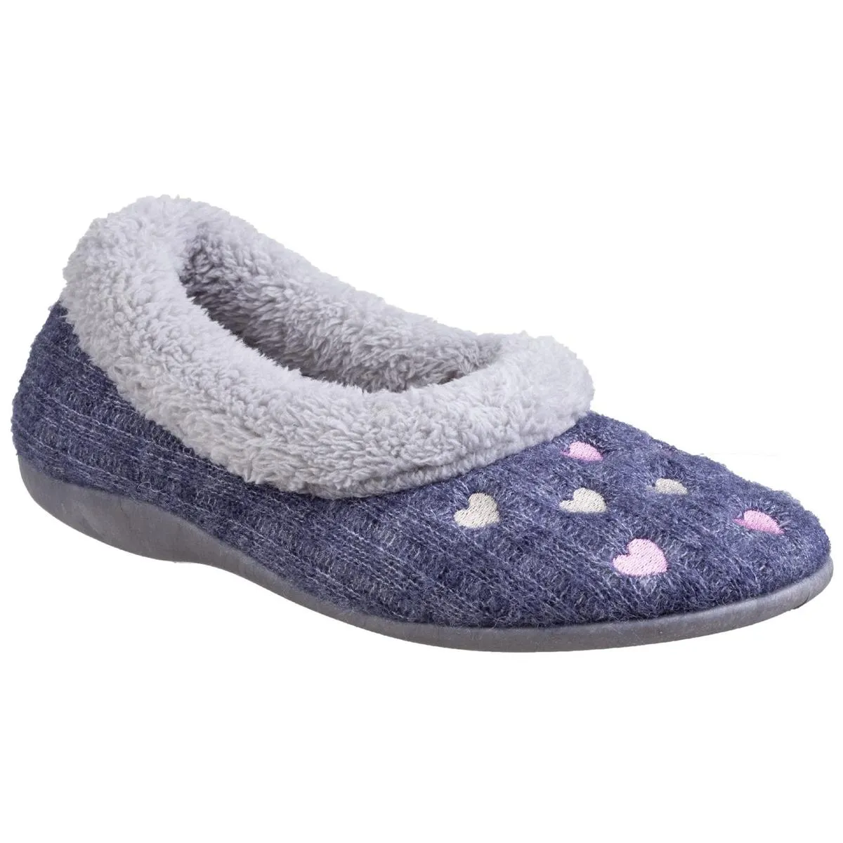 Fleet & Foster Alaska Slip On Slippers Navy