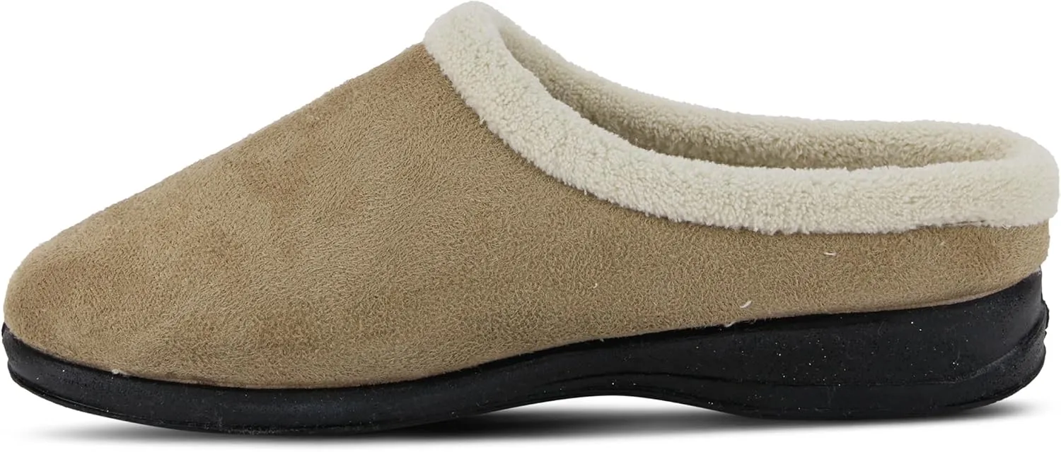 Flexus Spring Step Ivana Indoor Slipper For Women - Slip On House Slippers For Woman With Contrast Collar - Slip Proof Clogs For Women