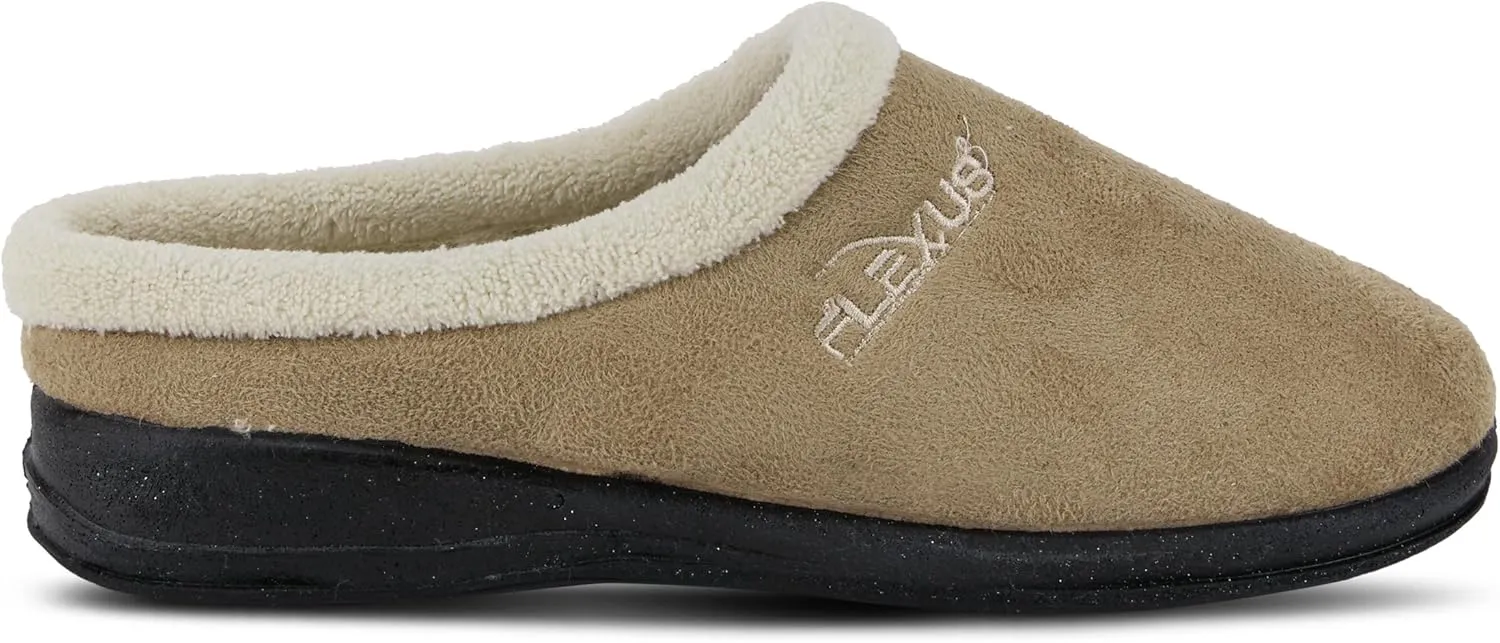 Flexus Spring Step Ivana Indoor Slipper For Women - Slip On House Slippers For Woman With Contrast Collar - Slip Proof Clogs For Women