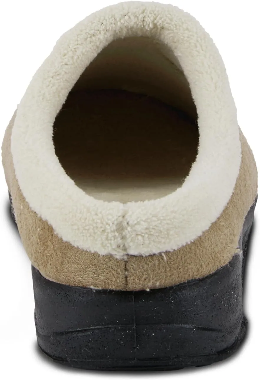 Flexus Spring Step Ivana Indoor Slipper For Women - Slip On House Slippers For Woman With Contrast Collar - Slip Proof Clogs For Women