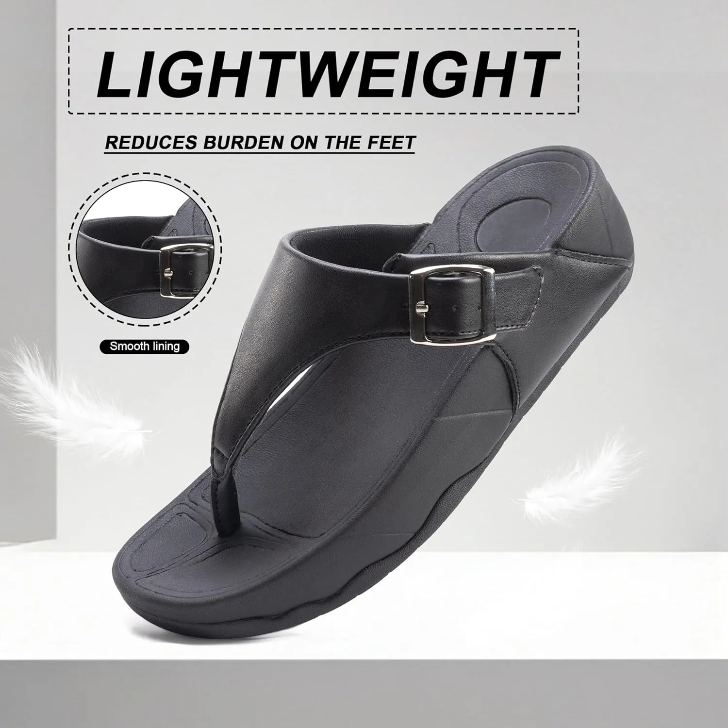 Flip Flops sandals Women Thong Sandals Arch Support Soft Flip Flop Sandal Non-Slip Beach Wedge Sandal